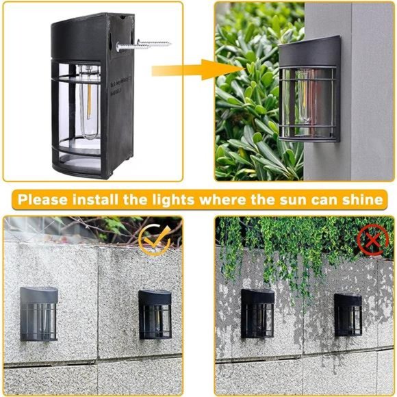 8 Pack Solar Fence Lights, LED Solar Outdoor Lights Waterproof Solar Deck Lights - Picture 3 of 5